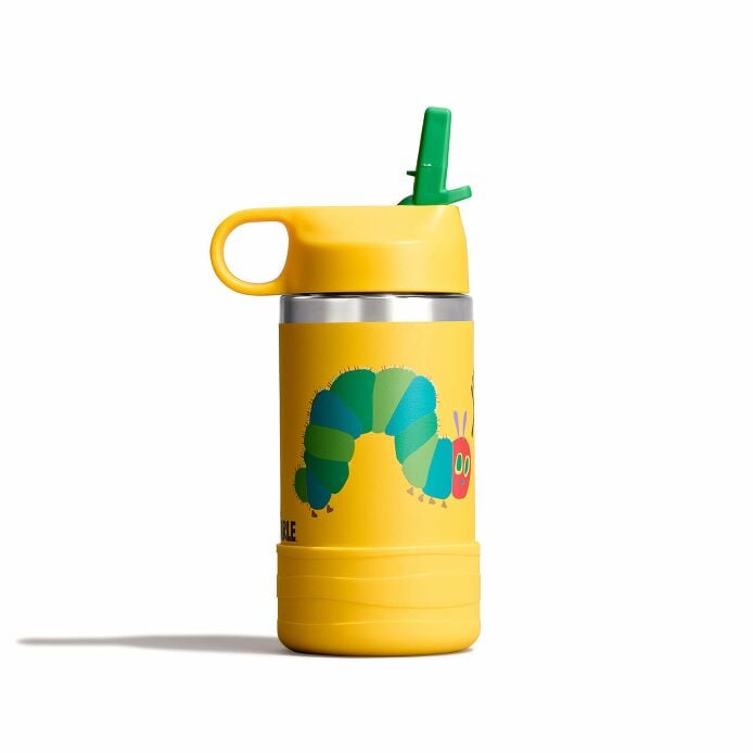 kids-12-oz-bottle-world-of-eric-carletm-e4 le26-w12-1000-kids-12-oz-wide-straw-cap-and-boot-yellow-caterpillar-straight-sideview_1.jpg
